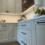 Under-cabinet LED lighting in a remodeled West Michigan kitchen